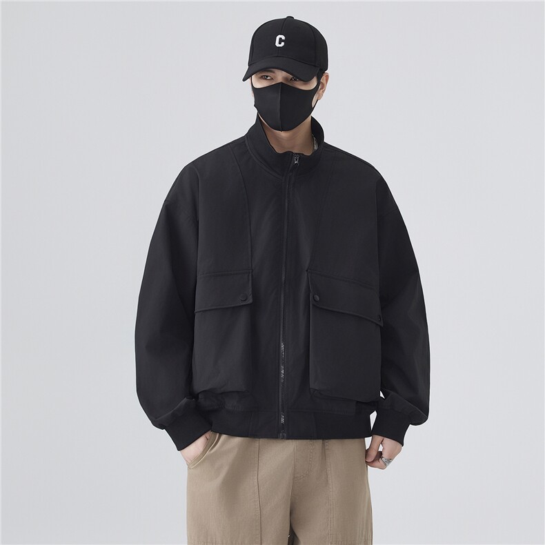 JK007无影墙 大口袋工装教练飞行员夹克 聚酯纤维(S-3XL)TP38图片