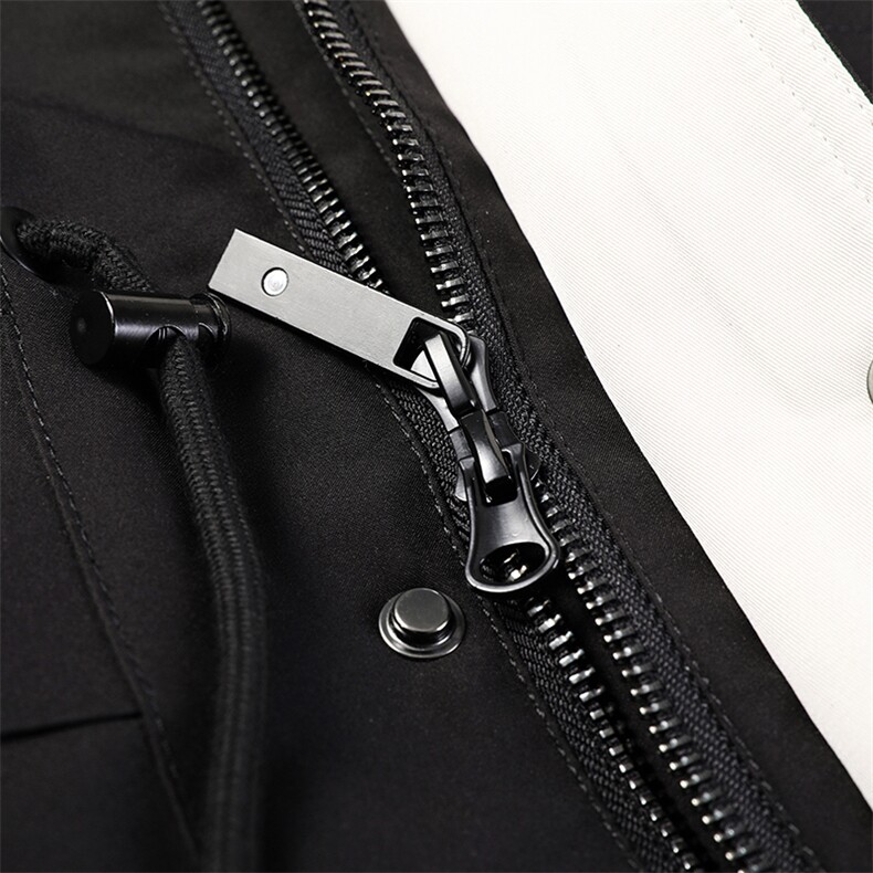XLWB902秋冬新款海宁皮衣男士中长款派克服夹克连帽P610,男装皮衣,电商B360