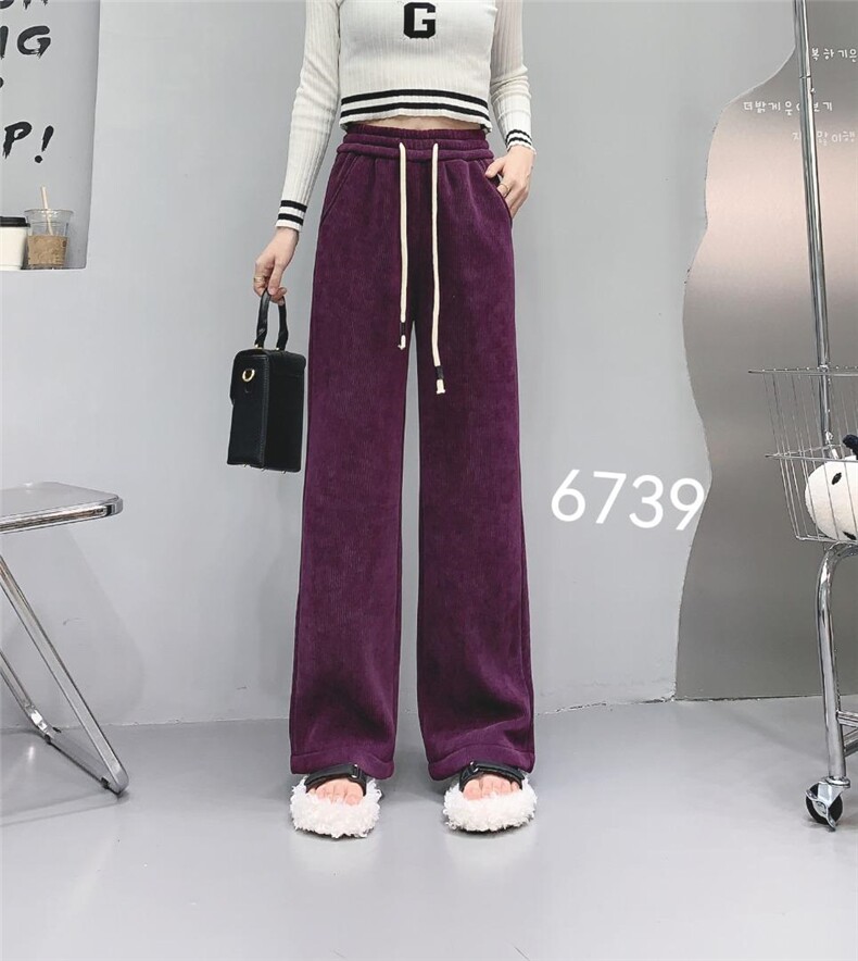 精品雪尼尔加绒阔腿裤，其它，帝瀛 DY