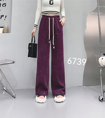 精品雪尼尔加绒阔腿裤，其它，帝瀛 DY