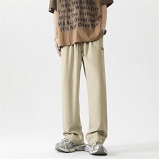 宽松直筒男裤男生青少年阔腿拖地休闲裤子2029特批23，男装休闲裤，星座718-1