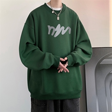 ！圆领卫衣男装港风长袖T恤男外套男WY127-P28，男装卫衣，电商B367