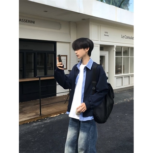 痞帅外套男高街潮牌港风日系韩版宽松夹克卫衣 513AWY2494特P45图片