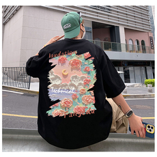 ！数据超好！220克纯棉男士印花短袖T恤半袖QT707-T261-P25，男装T恤，星座617B