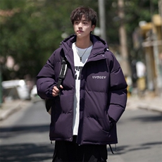 冬羽绒服男棉服连帽微宽松港风青少年学生情侣面包服潮TT8849P92，男装羽绒服，星座1013-5