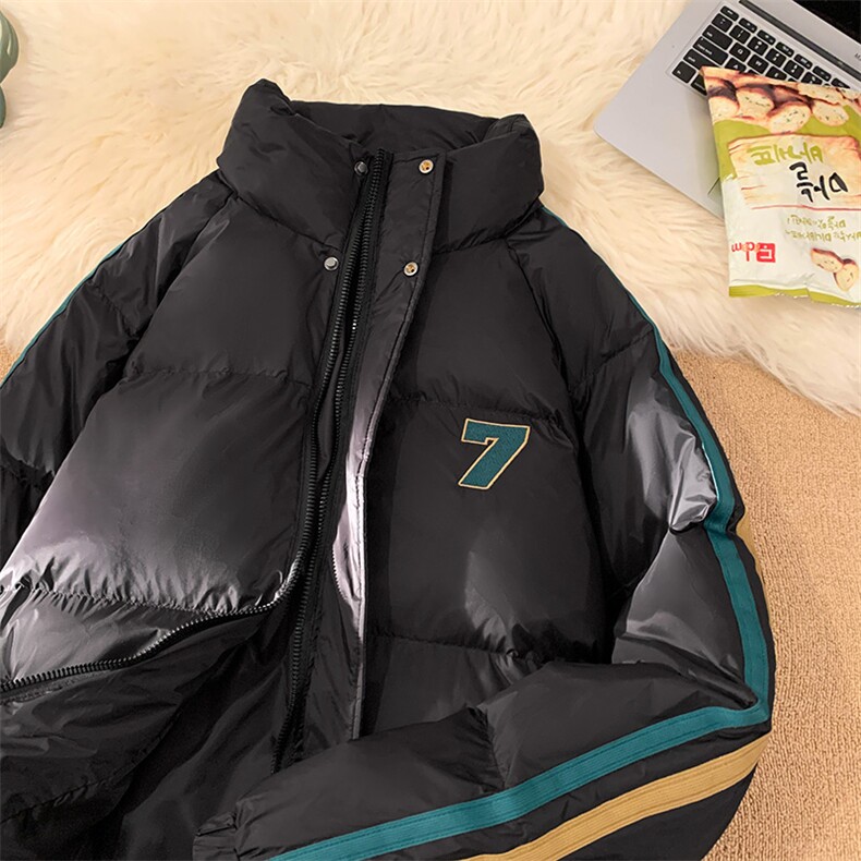 23冬季新款白鸭绒刺绣羽绒服保暖加厚面包服A316-1-Y110P168控218图片