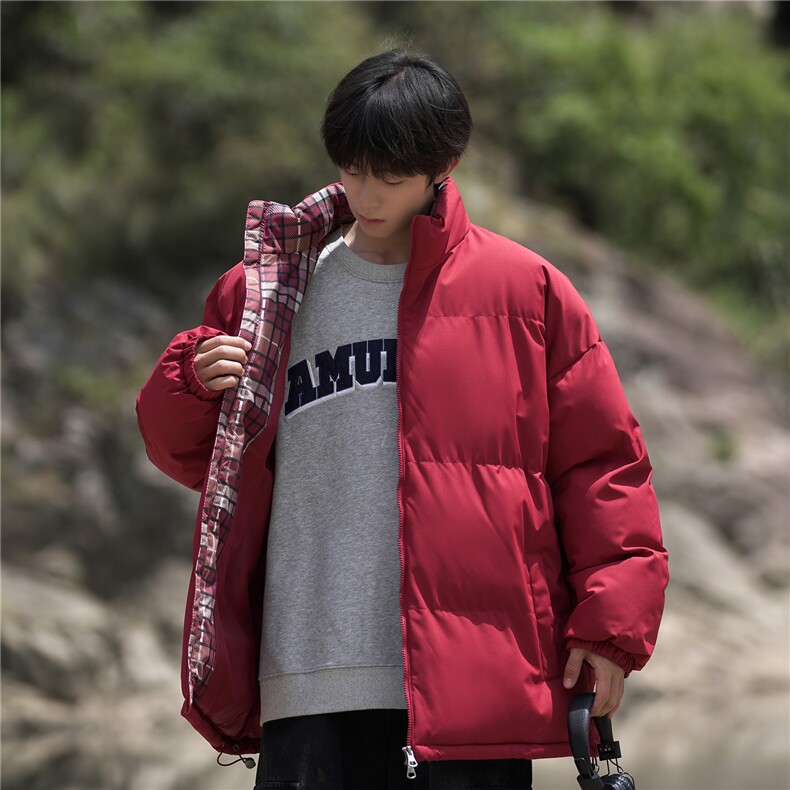 抖音得物美式潮流高品质格子三防加厚羽绒棉衣外套棉服MY5555-P68图片