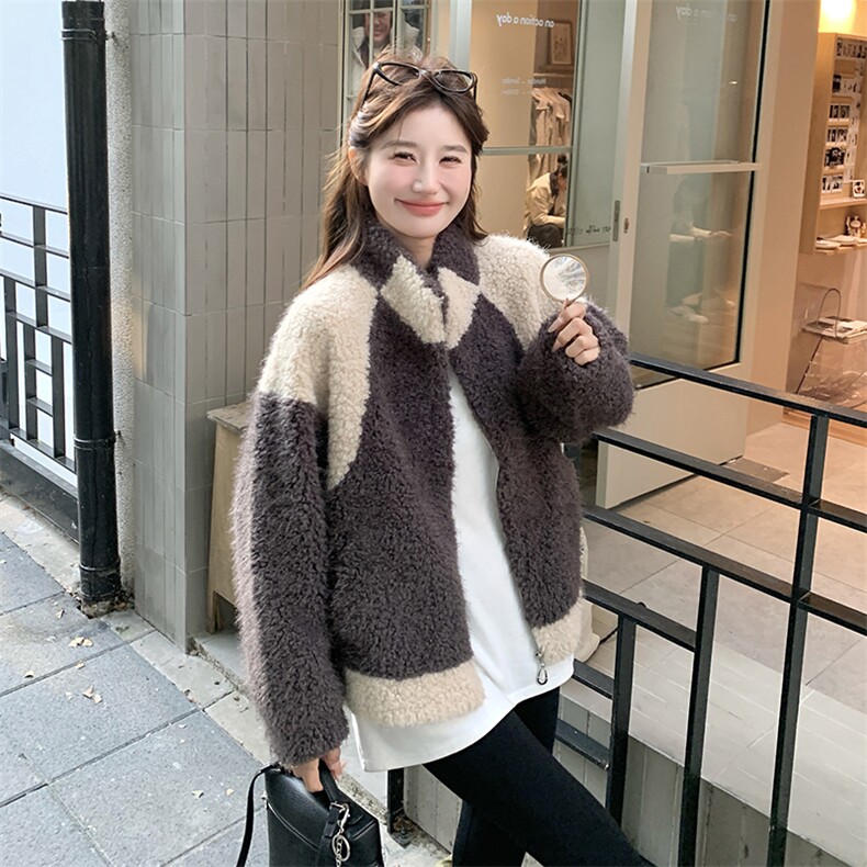 【新品现货】高端撞色环保皮草年轻款2C081-8106P215K325,女装皮草,2C081