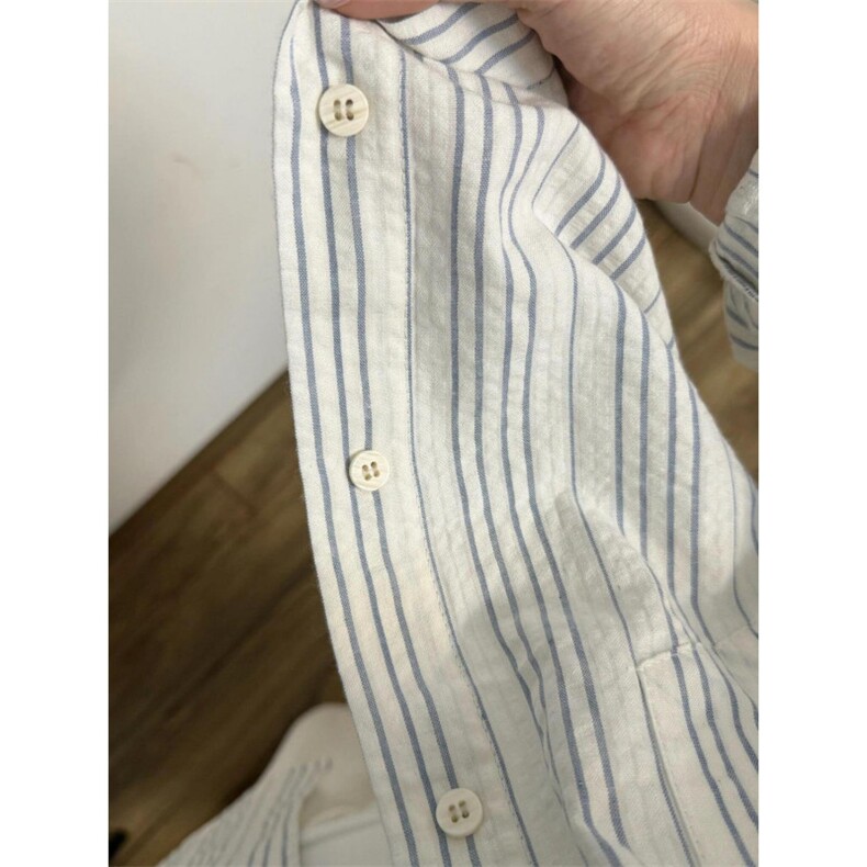 TC750-P45学生百搭宽松上衣港风肌理感泡泡长袖衬衫,男装衬衫,星座617A-2