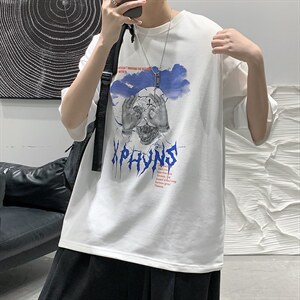 2025夏季 原创设计港风潮流美式宽松休闲T恤 B266-DX03-P30图片