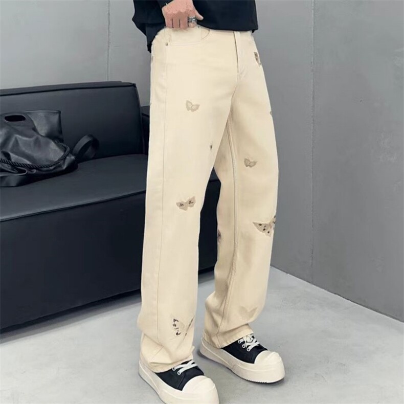 1506-1/KT3531/P57重工刺绣直筒牛仔裤男款欧洲站时尚新款百搭,男装牛仔裤,星座1506-1