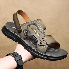 X5036-p105凉鞋男士新款休闲厚底沙滩凉鞋夏季外穿两用拖鞋，男鞋凉鞋，星座1407-3