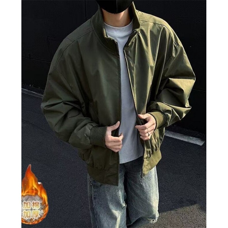 男士外套春秋季潮流新款美式纯色百搭工装休闲夹克上衣JG1620,男装夹克,星座1116A（原606A-3）