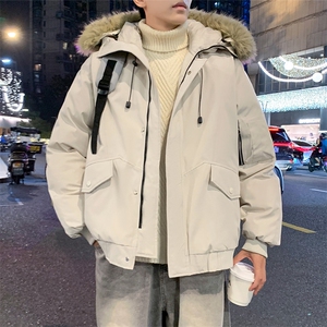 美式毛领派克棉服男冬季加厚工装棉衣情侣外套M060-P110 迷彩P115图片