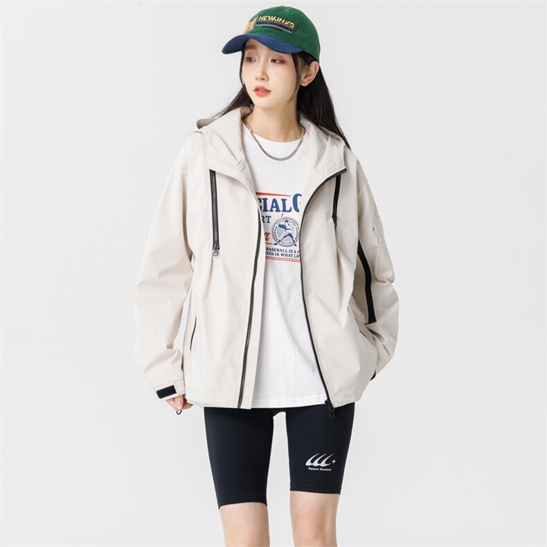 秋季新款现货港风夹克三防冲锋衣宽松男外套DSA157B-JK1562-P75,男装夹克,电商A157B