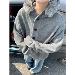 1506-1/MGT281/P83高质量重磅秋季毛衣外套男女针织衫