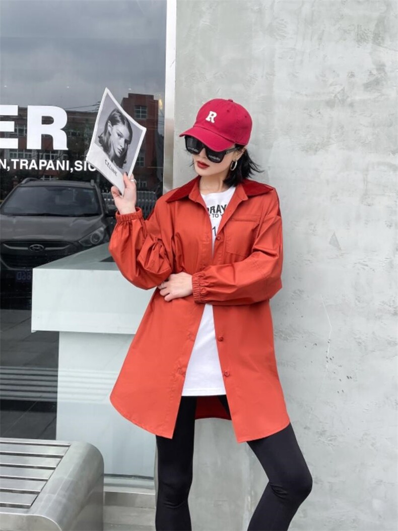 春季新款休闲衬衫，女装衬衫，唯蔓