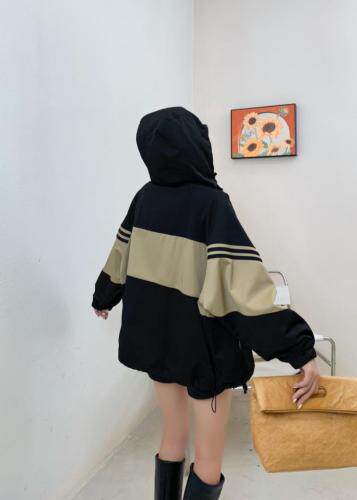 拼色风衣，女装风衣，MZ 原创