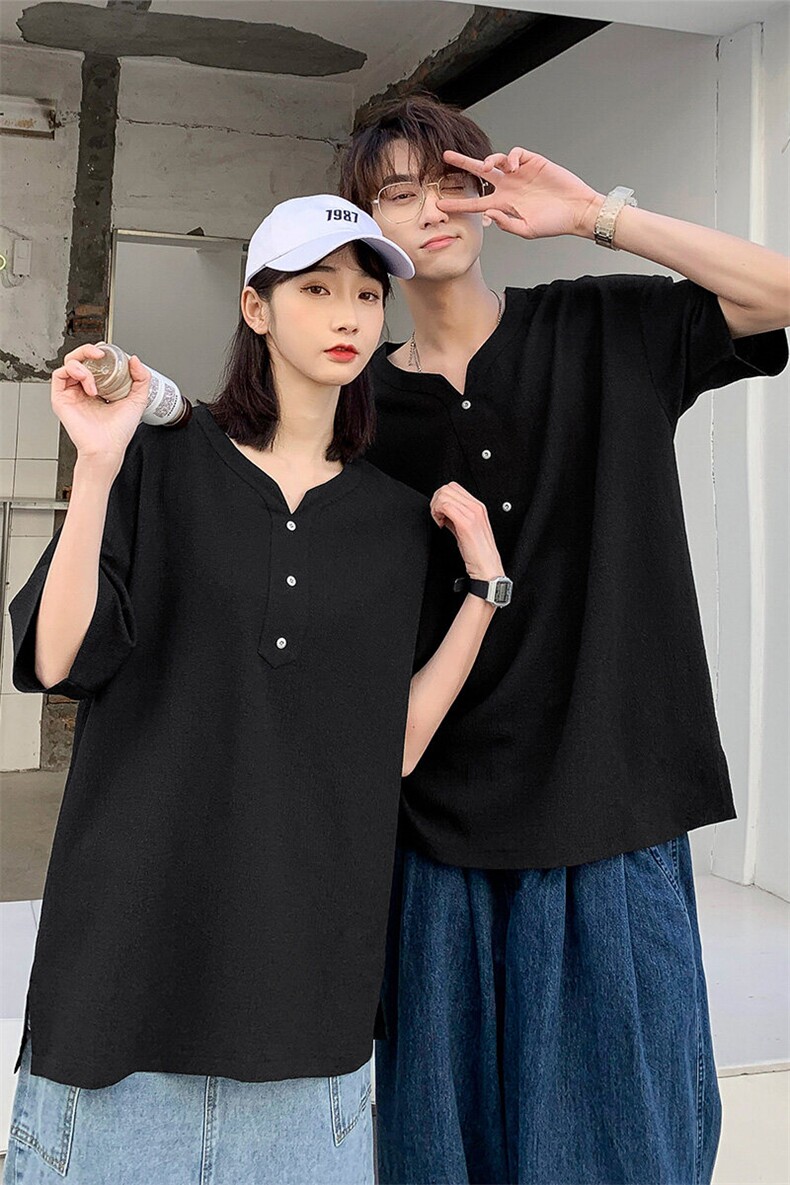 跑量主推不断货大码港风情侣冰丝风V领休闲短袖T恤男T605P33,男装T恤,电商B226-2（原B217-2）