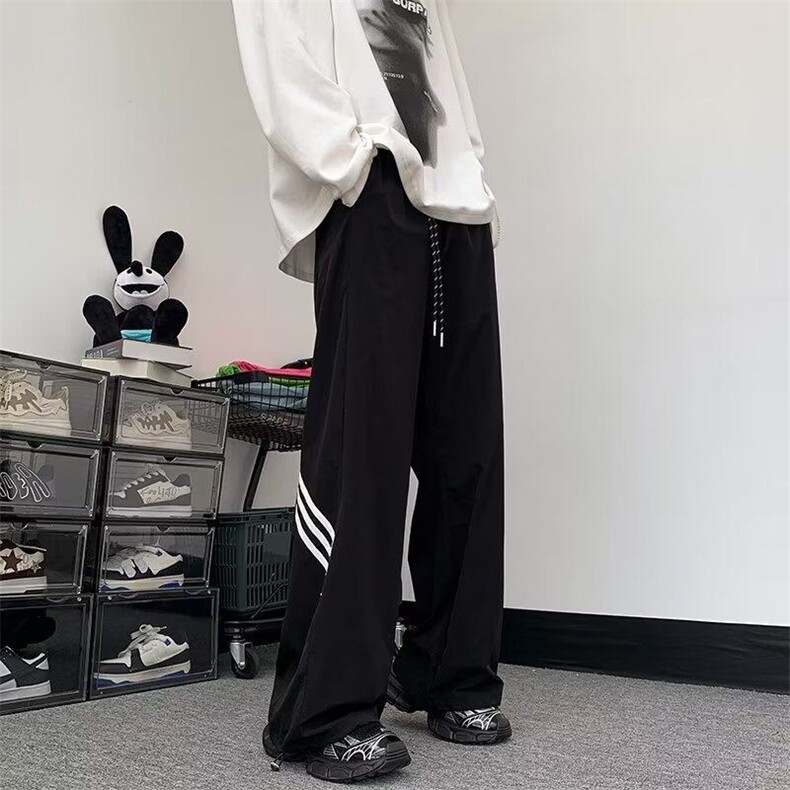 男夏季直筒条纹设计抽绳速干裤美式运动休闲长裤K999-310B-1-P36,男装休闲裤,星座310B-1