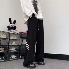 男夏季直筒条纹设计抽绳速干裤美式运动休闲长裤K999-310B-1-P36，男装休闲裤，星座310B-1