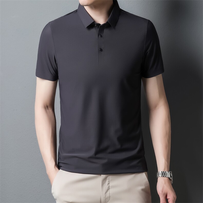 夏季冰丝无痕POLO衫男士高端百搭商务翻领T恤上衣PL1199-P38,男装Polo衫,电商B306