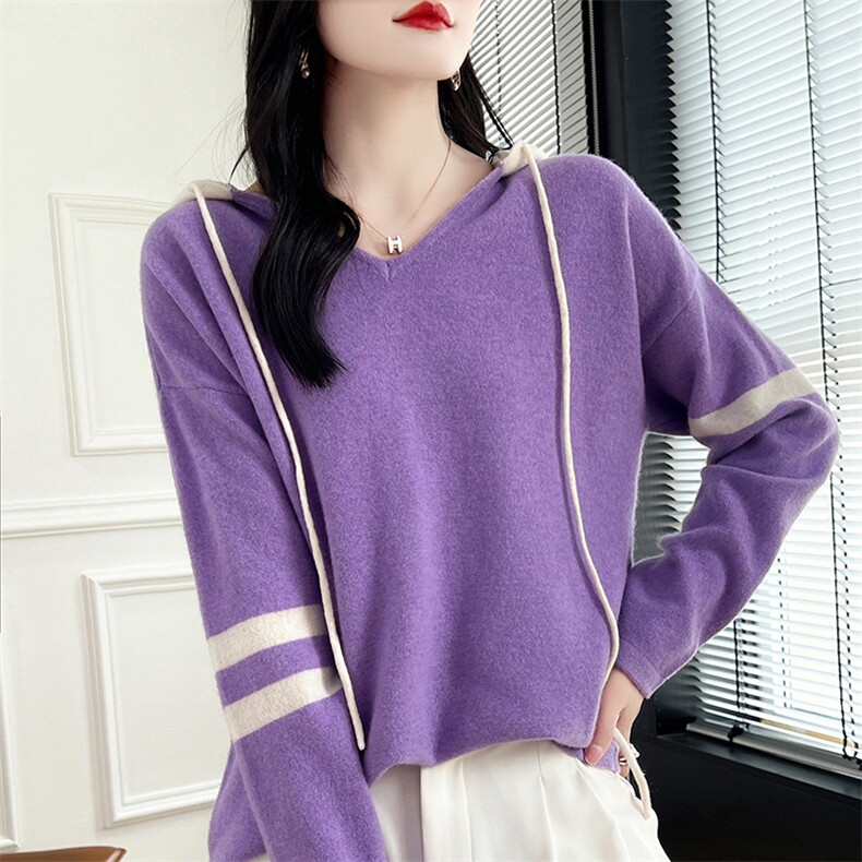 女士羊毛衫秋冬保暖纯色简约羊毛，女装羊毛衫，蒙莲贝斯