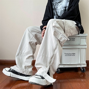 B221 2022秋装新款日系宽松大码工装休闲裤子 LK22050-P60 控78图片
