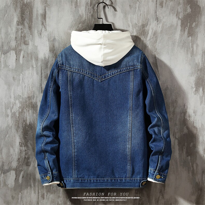 秋冬季牛仔外套男韩版潮流夹克加绒休闲百搭大码衣服1608-P95,男装夹克,电商A318