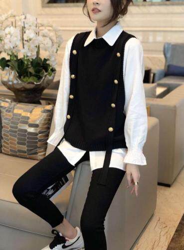 春款真二件套，女装，娇姿百合