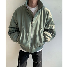 新品美式高街宽松短款飞行棉服夹克加棉外套男H1036特P105，男装夹克，电商A341