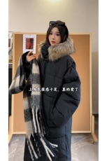 长款棉衣连帽可拆卸毛领保暖棉服过膝外套DZ51215-TP105188，男装棉衣，电商A102