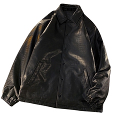 外套美式棒球服vintage机车皮衣夹克男秋冬A436-970-P110控价158，男装夹克，电商A436