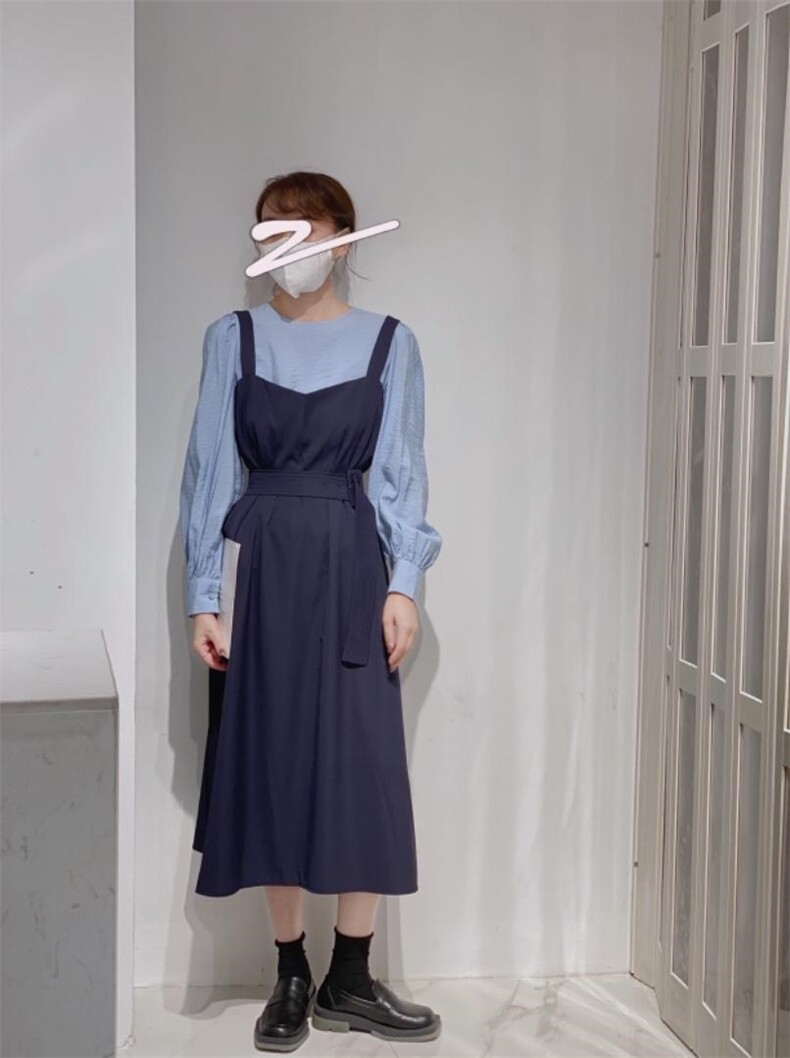 两件套连衣裙，女装连衣裙，驿谷