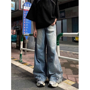 你裤子穿反了，倒装牛仔裤DZ01-P55图片