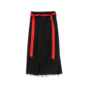 夏季 风汉服宋裤一片式裙绑带裙裤情侣款百褶马面裙 K129/P85图片