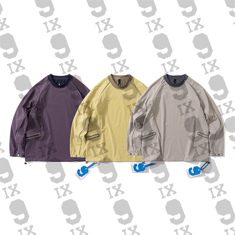 9IX/蓝朋友小众机能山系户外骑行满跑防光条速干压胶长袖GA-662，男装卫衣，电商基地S007