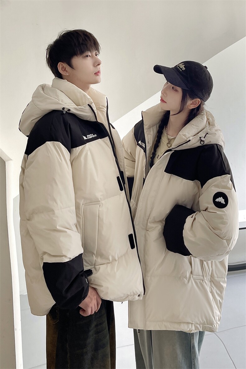 羽绒服男冬季新款港风宽松情侣白鸭绒外套YR920-P160(控价208元）,男装羽绒服,星座214-3