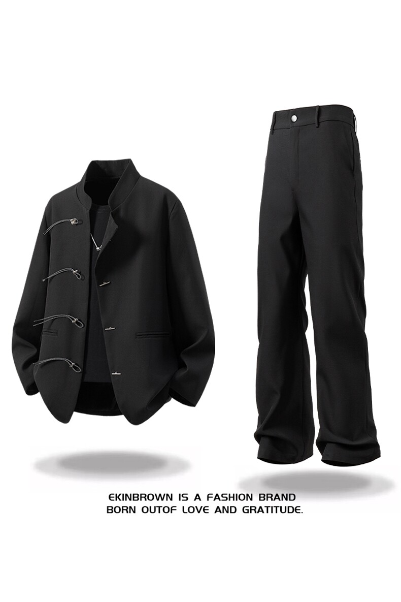 西服盘扣式96%绦纶4%氨纶M-5XL大码XF77071P85控128西裤78151P45,男装西服,星座227-7