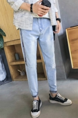 牛仔裤男潮牌日系原宿风直筒宽松28-42码主推5063-836，男装牛仔裤，星座304A-1
