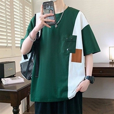 25167-特P40夏季休闲时尚T恤男短袖打底衫青少年潮牌印花T恤，男装T恤，电商D310B