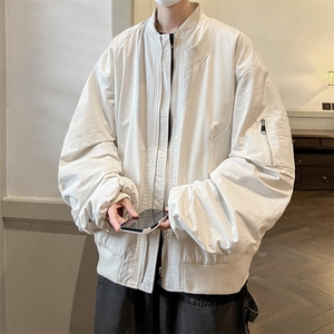 飞行员夹克男解构设计棒球领短外套男XH24-P70图片