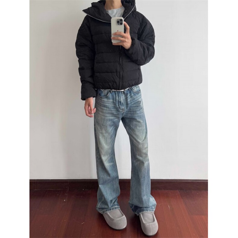 网图美式cleanfit斜拉链排骨棉服W1901/特P80,男装棉衣,电商B350