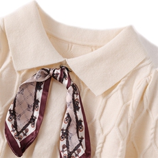 甜美公主风儿童连衣裙红色长袖百搭款可爱蝴蝶结装饰面料春秋，童装连衣裙，伊美侕