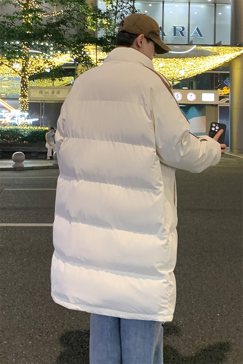 新款休闲长款棉衣,男装棉衣,星座1106-2（原1111B）