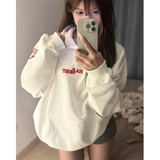 卫衣男士秋冬套头连帽上衣青少年休闲宽松运动加绒外套WDX213，女装短外套，星座1116A（原606A-3）
