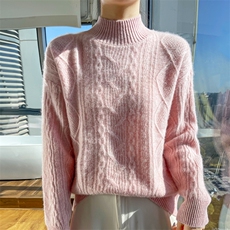 2025百搭时尚简约半高领羊毛衫时尚简约，女装羊毛衫，贝美羊绒