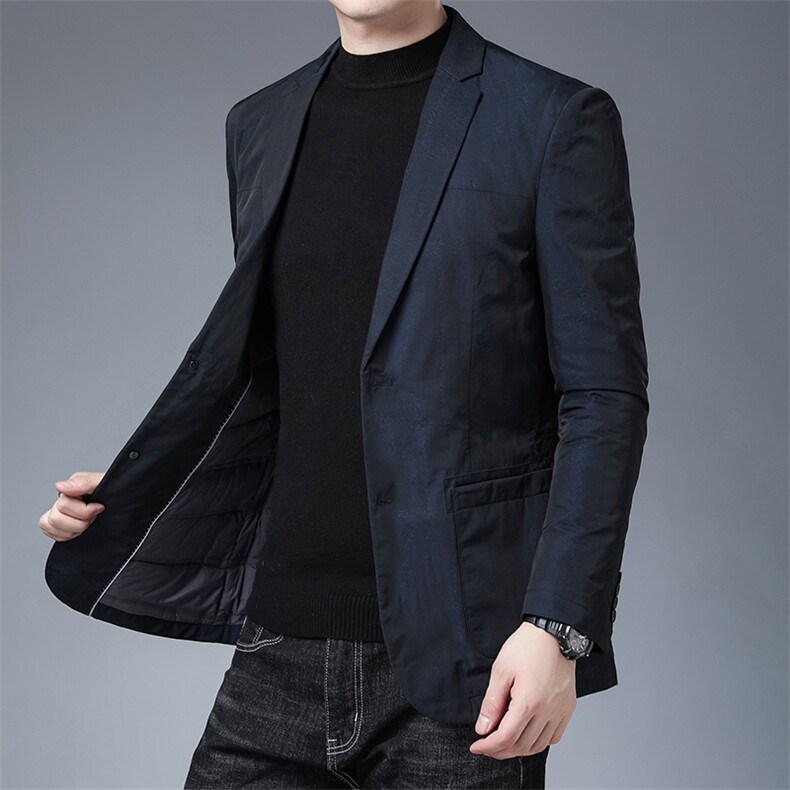BEYR6629963钱塘2020-2中年男士商务休闲简约冬季厚款羽绒服P230,男装羽绒服,钱塘207-2