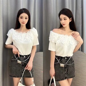 花边欧货T图片