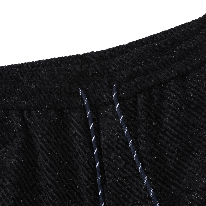 深度库存春装新款斜条纹银丝宽松阔腿休闲裤男裤运动裤K10217-P30,女装休闲裤,电商A099